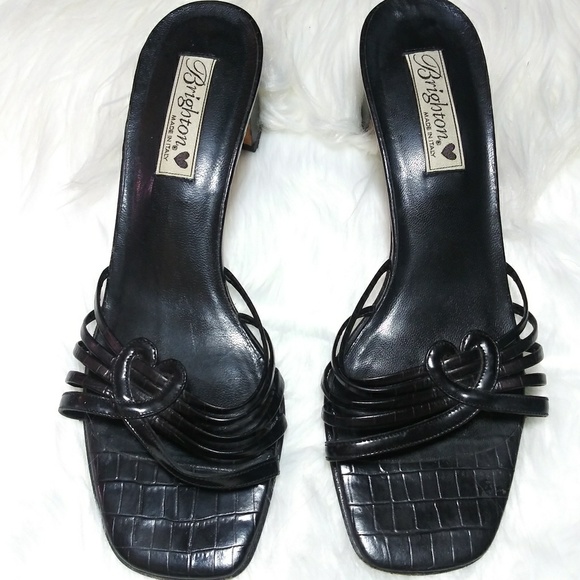 brighton black sandals